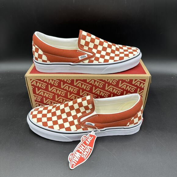 VANS Classic Slip-On Ceris Red Canvas Sneakers VN0A4U38WS2 Men’s Size 9 - Picture 1 of 6